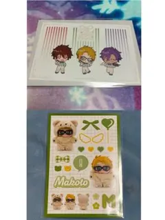 あんスタ　ホリデーカード　アニカフェ　千秋＆真＆アドニス　いつぬいプリントシール