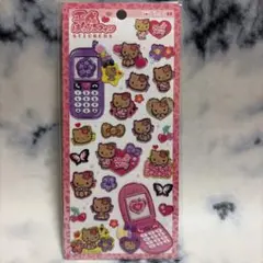 ハローキティ 平成はっぴーフォン ステッカー 日焼けキティ シール