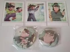 忍たま乱太郎　エッグ缶バッジ　百面相　缶バッジ　中在家長次　小平太　ぱしゃこれ