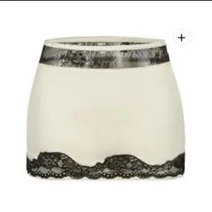 andwang Layered like lace satin skirt