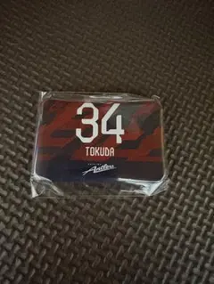 鹿島アントラーズ　徳田誉　スクエア缶バッジ　ガチャガチャ