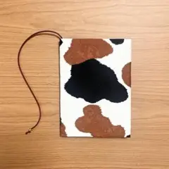 【 文庫本 】ブックカバー ハンドメイド 三毛柄