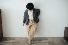 ほぼ未使用！ベルメゾン　きなこさんコラボ　ぷっくりバルーンパンツ　110cm