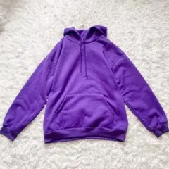 ROMWE オーバーサイズ スウェット パーカー パープル XL 韓国風コーデ
