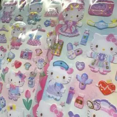 サンリオ キティ ラメ入り ぷっくりシール