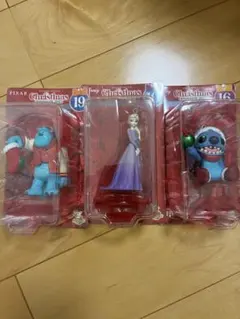 Happyくじ　ディズニー　クリスマスオーナメントくじ　3体セット