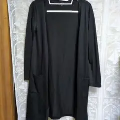 しまむら【used品】ブラック ロングカーディガンM