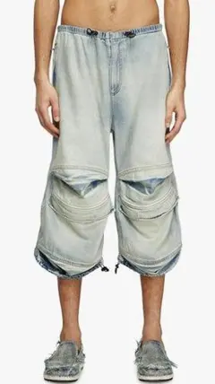 DIESEL 美品グレン期 25SS最新級デニムショートパンツ D-DAYETZ