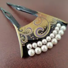 和装髪飾り かんざし パール風ビーズ
