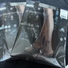 STRAWBERRY-FIELDS ダークブラウンストッキング M-L 網タイツ