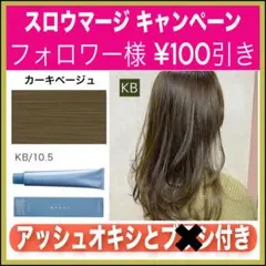 スロウマージ KB カーキベージュ アッシュ【ブリーチとセットで合計5%割引⑤