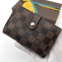 正規美品⭐︎ルイヴィトン ダミエ ヴィエノワ ガマ口  二つ折り財布 ルイ・ヴィトン 二つ折り財布 がま口 ポルトフォイユ