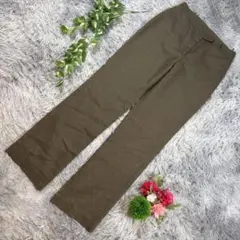 ✨Calvin Klein ✨サイズ4(Ｍ相当)オリーブグリーン ワイドパンツ
