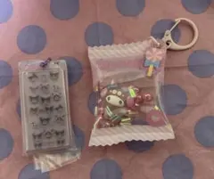 マイメロ　シークレットキーホルダー　クロミ　ボンボンドロップ　ミニチュアチャーム