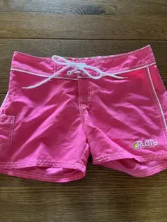 RUSTY ピンク サーフパンツ　レディース　Lサイズ