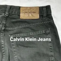 90s Calvin Klein デニムパンツ カーキ USA製のサムネイル