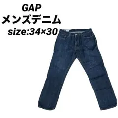 GAP ストレートデニム 34x30 カジュアル　メンズ　XL ジーパン　ズボン