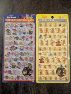 ディズニー ボンボンドロップシール ミニ ズートピア プーさん セット※バラ売可
