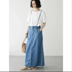【新品】クラフトスタンダードブティック　デニム　2way サロペット スカート