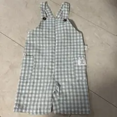 SHEIN チェック柄ロンパース 12-18M