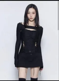 トップス MELT THE LADY lace up layered corset Meltthelady lace up layered corset - メルカリ