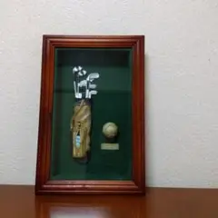 額縁ゴルフ　ミニチュア　壁掛け