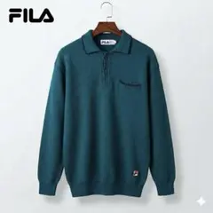 ◎希少◎FILA イタリア製 ウール ニットポロシャツ ヴィンテージ フリー