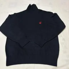 ⭐️ HONMA Mサイズカシミヤ100 タートルネックセーター赤ロゴ