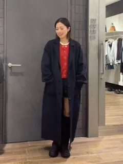 【新品】ジーナシス　ショートビーバーチェスターロングコート　アウター　コート