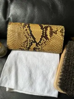 レオパード　パイソン総柄美品