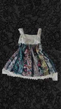 ゆるは様 y2k 花柄 チュニック レース 平成ギャル フェアリーグランジ Y2K 平成ギャル 花柄レース チュール フェアリーグランジ チュニック