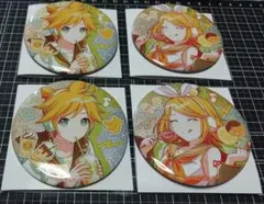 プロセカ バースデー グリッター缶バッジ 鏡音リン 鏡音レンセット