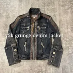 Vintage 2000's Washed Denim Zip Jacket