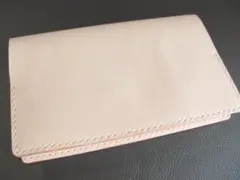 (m03)牛ヌメ革新書版サイズブックカバー　生成り　手縫いしおり付きハンドメイド