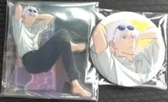 呪術廻戦 セガラッキーくじ アクリルスタンド 缶バッジ 五条