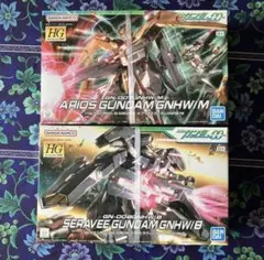 ガンプラHG2点①アリオスガンダムGNHW／M②ケルディムガンダム