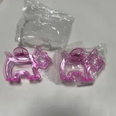 テリア型 ヘアクリップ　2個セット