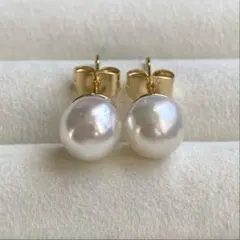 あこや真珠　スタッドピアス　F525