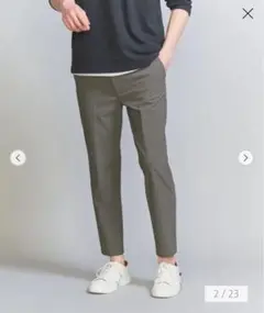 【WEB限定 WARDROBE SMART】クール トリコット アンクルパンツ