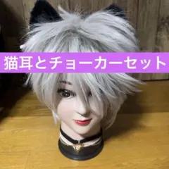 猫耳　クリップ　リボン　チョーカー　ハート　アクセサリー　ヘッド　大人　子供