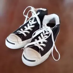 コンバース　ジャックパーセル　ハイカット　黒　25