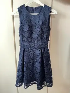 新品タグ付 アナイ レースフリンジ ノースリーブ ワンピース ANAYI