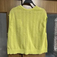 新品　2way透かし編みベスト