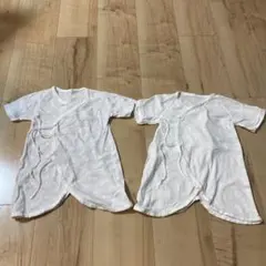 新生児 短肌着 コンビ肌着 2枚セット