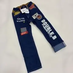 新品☆ミキハウス ダブルB デニム パンツ 限定 120