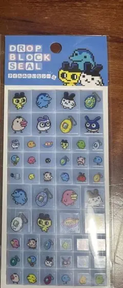 タイルシール たまごっち タイルみたいなシール　ドロップブロック