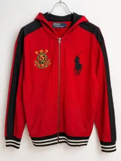 Ralph Lauren ナイロンジャケット ビックポニー レッド ネイビー