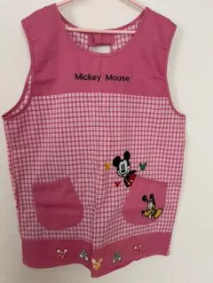 保育士エプロン　ミッキー　プルート