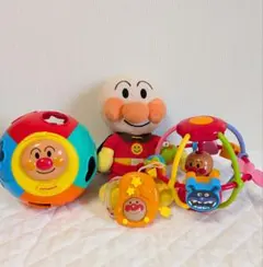 アンパンマン おもちゃ4点セット まとめ売り 知育玩具 はがため ラトルのサムネイル