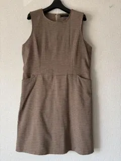 UNIQLO ユニクロ　ジャンパースカート　ブラウン系　M 小文字ユニクロ